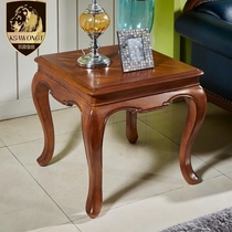 A few corners on the sofa American living room side table small square table small coffee table European solid wood table square small table square few