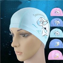 Children's swimming hat cartoon waterproof swimming hat children's baby swimming hat cute pattern children PU swimming hat not tied