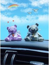 Car swing piece net red decoration cute geometric small Bear on-board incense in the middle of the car In-car Accessories Grand Total Goddess