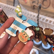 Spot Japan Imported Bread Superman Museum Limited children Alphabet Wooden Key Chain Bag Pendant