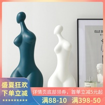 Creative abstract human body sculpture character art ornaments Hotel home living room study soft decoration INS new