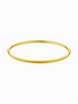 999 Pure Gold Gold Bracelet Female 5G Hard Gold Smooth Frosted Plain Gold Bracelet for Mom