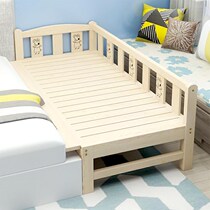 Boy baby girl bed plus broadband new child bed guardrail splicing solid single bed sub-bed side bed Children small