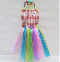 Girls environmentally friendly tailing skirts garbage bags made of clothes parent-child catwalk environmental protection clothing kindergarten manual work