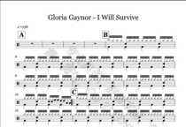(103) Gloria Gaynor-I Will Survive frame the drum jazz drum spectrum