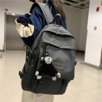 Fashion trend school bag mens high school college student backpack Hong Kong style mens fashion brand ins wind large capacity shoulder bag women