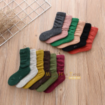 Child boys girls CUHK Cotton Cotton Combed Cotton High Silo Socks Socks Socks Non-slip Flooring Socks