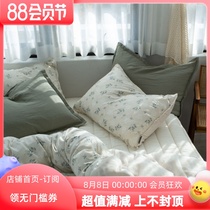 Korea pastoral fresh lace flowers warm short - fine fiber in winter - suite