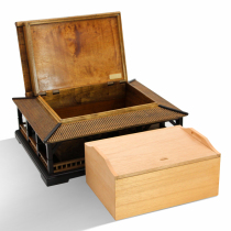 Lafuli cigar box moisturizer box Golden Nannan wooden box small leaf red sandalwood cedar box Limited Edition