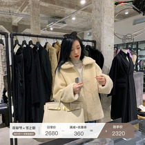 MSBEAST Spanish imported Merino fur one lamb coat female lapel double-sided fur