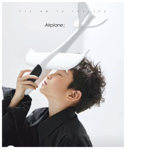 Shadow Building Children Photography Props Tide Clapping White Aircraft Model Black & White Style Themed Photo Props Decoration Pendulum