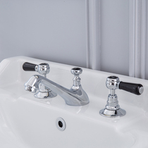 Butterfly surface basin hot and cold American faucet pull type launching retro style Ancient Wind 8-inch Three-hole washbasin Exit Original single