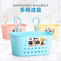 Hook Hanging Basket Dorm Room Bedside Shelf Plastic Bedside Containing Basket toilet Wall-mounted Dirty Clothes Basket basket