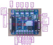 MACH3 Engraving Machine Interface Panel 5 axis stepper motor control board cnc interface board