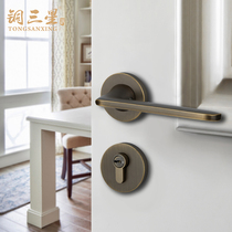 Zhangs hardware mute door lock indoor lock for home universal toilet bedroom room toilet wood door lock