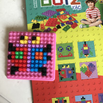 Export childrens schoolbag tag luggage tag luggage mark travel consignment Mini small particle puzzle DIY