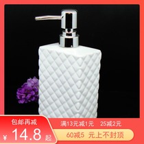 Ceramic lotion bottle hand sanitizer bottle shampoo shower gel dispensing pressing empty bottle soap bottle big promotion