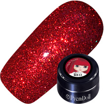 Japanese Pregel small cloth glue B12 hand white flash powder Red fine glitter sequin color nail art can glue 3G