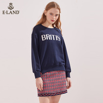 ELAND clothes love spring summer fashion hot girl temperament Plaid niche A- line dress small fragrant wind half short skirt lady