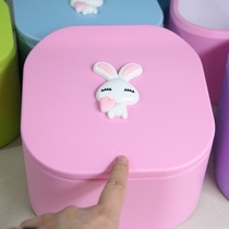 Cute press type bomb cover office desktop trash bin bed paper basket mini with cover finishing storage tube small