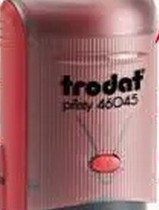 Zhuoda ink stamp trodat46045 with plastic box tipping bucket print