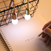 Creative Stationery Small Fresh Light Bulb Pen Dust Stopper Middle Sex Pen 0 38mm Black Water Pen Full Needle Pen Signature Pen