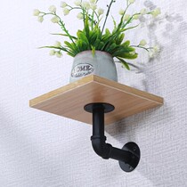 Wooden Wall flower stand bookshelf barber shop wall rack hanging partition storage restaurant decoration shelf storage rack