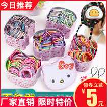Childrens hair accessories One-time do not hurt hair Small rubber band hair ring head rope Baby Japanese female tie hair net red hair rope