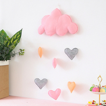 Pink girl birthday decoration room dress up cloud pendant girl girl heart bedroom wall party arrangement