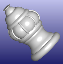 Column head STL format three-dimensional solid relief Tuo European-style furniture wood carved pen engraving pen fixed