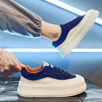 2022 Summer new Harbour mens shoes increase thick sole tide canvas shoes men in hundred trend casual plate shoes