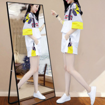 European Station Two sets of 2022 new summer clothes foreign air leisure Aging Sports Fashion Temperament Shorts Suit Women Summer