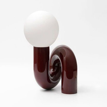 Modern minimalist creative glass ball bedroom table lamp childrens room designer Model Room table lamp