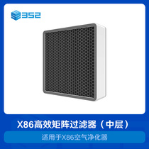 352 X86 air purifier core high-efficiency matrix filter ( mid-layer )