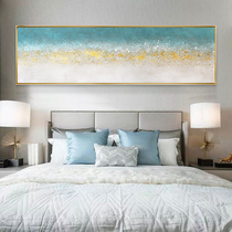 Oil painting hand-painted bedroom banner light luxury decorative painting dancing stars Nordic light luxury living room sofa background wall hanging painting