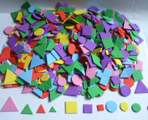 1000 pieces children handmade shape mosaic stickers material eva geometric figures foam sticker