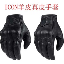 Autumn Winter New Icon Motorcycle Gloves Riding Locomotive Male Rider anti-fall genuine leather breathable goat leather AGVICON