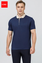 GMC business casual POLO shirt summer mens new lapel T-shirt breathable short-sleeved cotton casual business