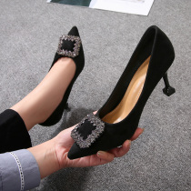 Summer shoes in women in the summer of the black working shoes women in the career heels of the new 2020 model