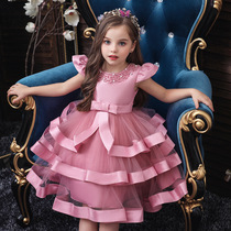 Guangzhou Foreign Trade Fast Sale Girls Dress Dress in Big Child Dress Dress Dress Mz
