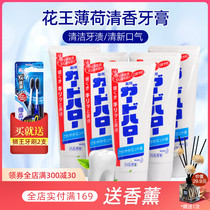 Japan imported Kao protective toothpaste combination fresh breath care teeth peppermint toothpaste 165g * 5