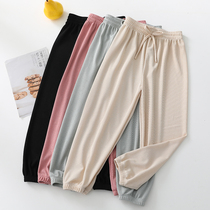 South Korean girls summer ice silk anti-mosquito pants thin summer childrens clothes CUHK children sports lanterns air conditioning pants