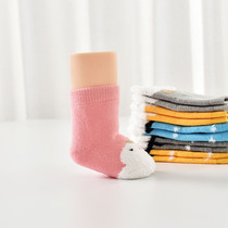 Baby newborn socks autumn and winter 0-1-3-5-year-old baby loose socks Mens and womens baby thickened warm terry socks