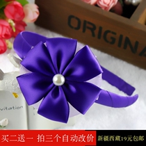 Korean version of bow children hair hoop floral headdress hair hair accessories girls baby headband head accessories