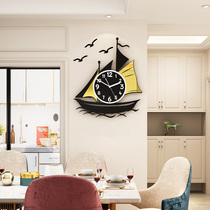 New Chinese style atmospheric fashion household watch wall clock living room Chinese style modern personality creative mute decorative table