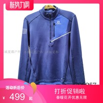 salomon salomon outdoor professional stretch quick-drying wicking warm mid-level jacket T-shirt thin fleece 396957