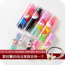 South Korea small barrel headrope pull constantly candy color disposable rubber band childrens Hairband head accessories hair accessories hair rope