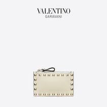 VALENTINO VALENTINO GARAVANI ladies ROCKSTUD calfskin zipper clip