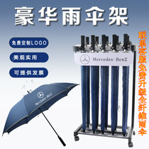 10 Head 12 umbrellas storage with lock Hotel bank lobby creative umbrella placement rack love umbrella rack