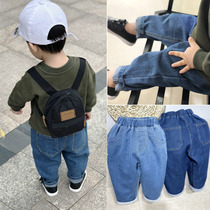 Sensibility Chenchen mom and baby childrens clothing spring 1-3-5 years old boys soft jeans trousers baby loose casual pants tide